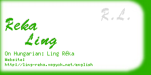 reka ling business card